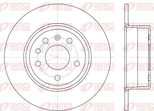 Remsa 6487.00 - Спирачен диск vvparts.bg