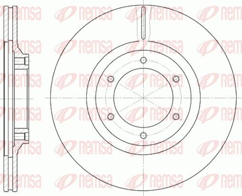 Remsa 6434.10 - Спирачен диск vvparts.bg