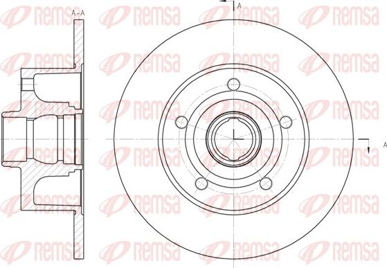 Remsa 6431.00 - Спирачен диск vvparts.bg