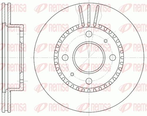 Remsa 6423.10 - Спирачен диск vvparts.bg