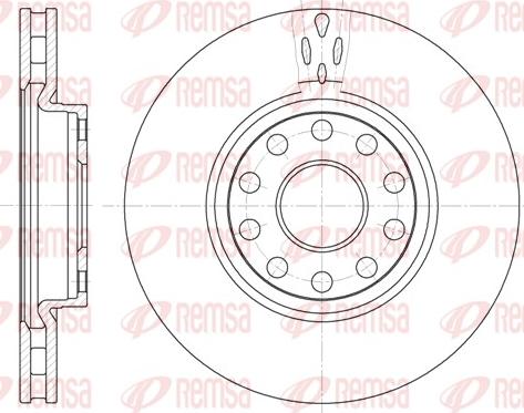 Remsa 6479.10 - Спирачен диск vvparts.bg