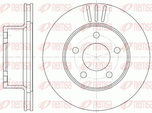 Remsa 6475.10 - Спирачен диск vvparts.bg