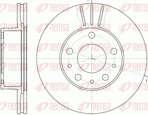 Remsa 6476.10 - Спирачен диск vvparts.bg