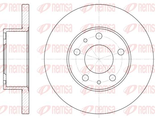 Remsa 6473.00 - Спирачен диск vvparts.bg