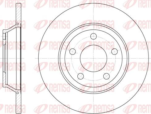 Remsa 6472.00 - Спирачен диск vvparts.bg