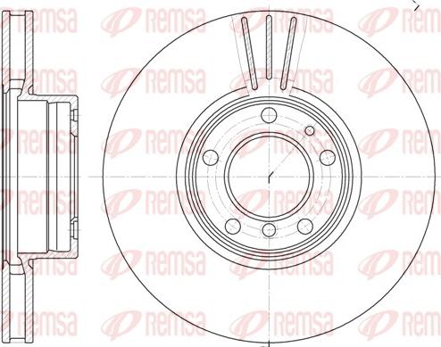 Remsa 6599.10 - Спирачен диск vvparts.bg