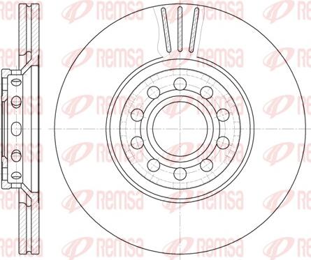 Remsa 6596.10 - Спирачен диск vvparts.bg