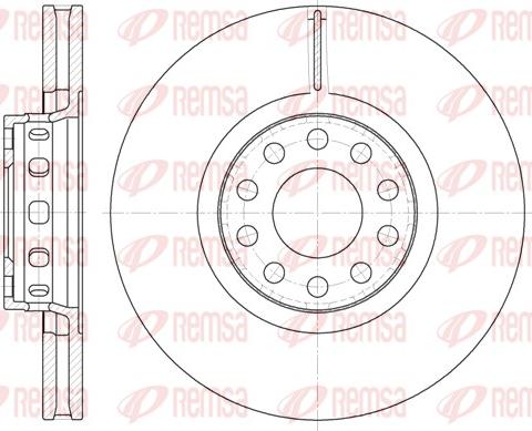 Remsa 6592.10 - Спирачен диск vvparts.bg