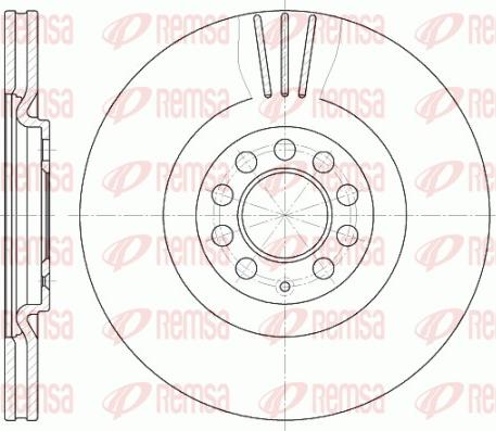 Remsa 6597.10 - Спирачен диск vvparts.bg