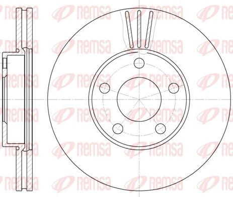 Remsa 6549.10 - Спирачен диск vvparts.bg