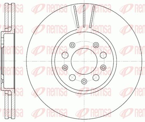 Remsa 6544.10 - Спирачен диск vvparts.bg