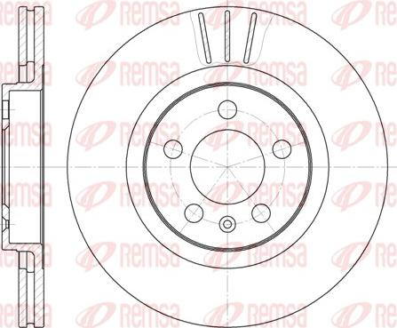 Remsa 6546.10 - Спирачен диск vvparts.bg