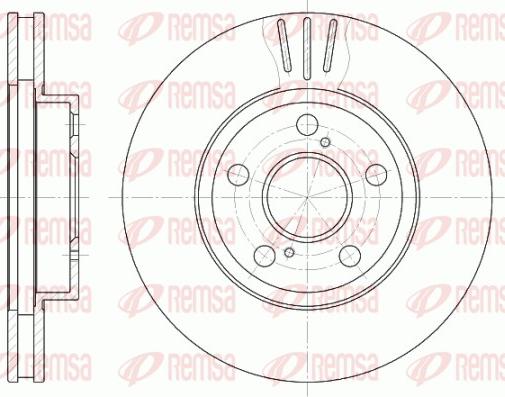 Remsa 6540.10 - Спирачен диск vvparts.bg