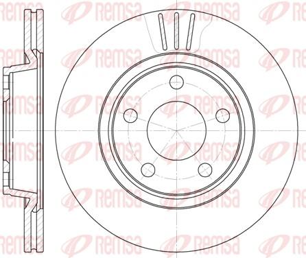 Remsa 6548.10 - Спирачен диск vvparts.bg