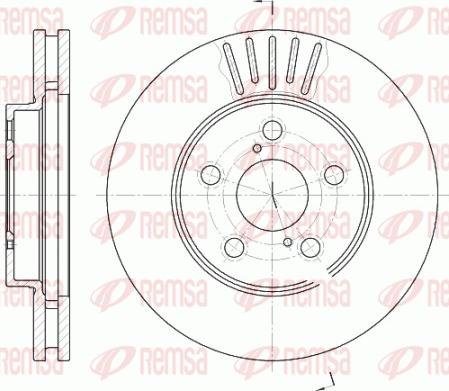 Remsa 6542.10 - Спирачен диск vvparts.bg