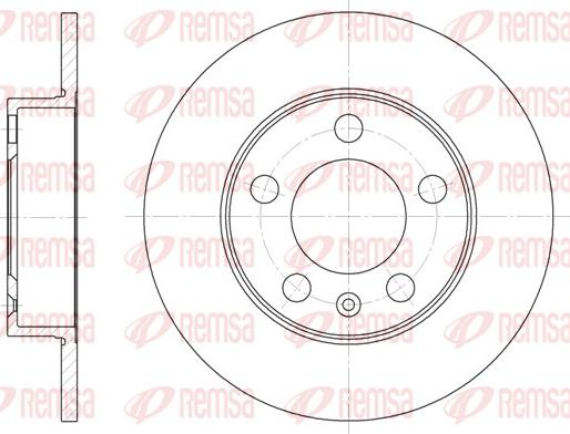 Remsa 6547.00 - Спирачен диск vvparts.bg