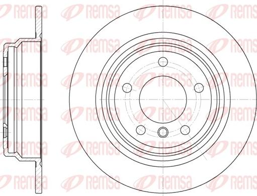 Remsa 6554.00 - Спирачен диск vvparts.bg