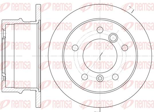 Remsa 6565.00 - Спирачен диск vvparts.bg