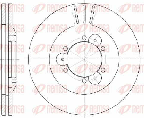 Remsa 6560.10 - Спирачен диск vvparts.bg