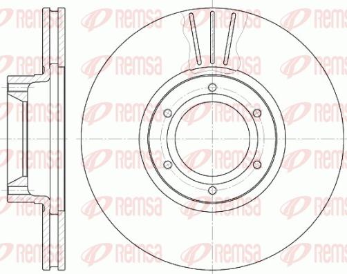 Remsa 6567.10 - Спирачен диск vvparts.bg