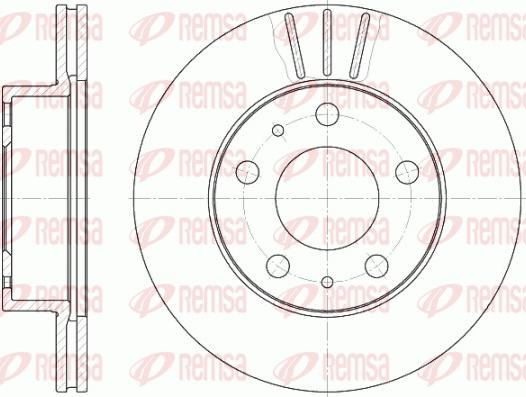 Remsa 6504.10 - Спирачен диск vvparts.bg