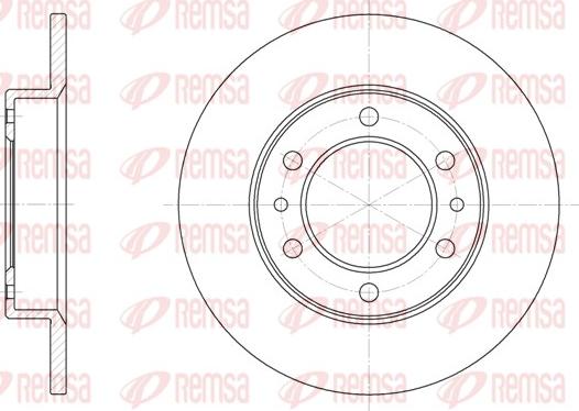 Remsa 6505.00 - Спирачен диск vvparts.bg