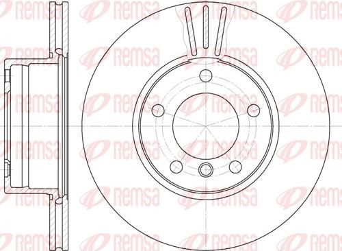 Remsa 6514.10 - Спирачен диск vvparts.bg