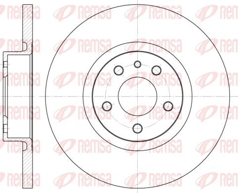 Remsa 6512.00 - Спирачен диск vvparts.bg