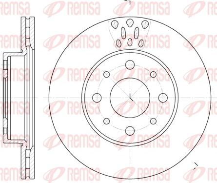 Remsa 6517.10 - Спирачен диск vvparts.bg