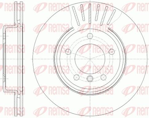 Remsa 6589.10 - Спирачен диск vvparts.bg