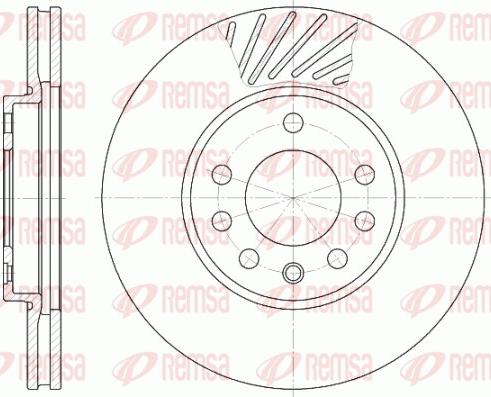 Remsa 6584.10 - Спирачен диск vvparts.bg