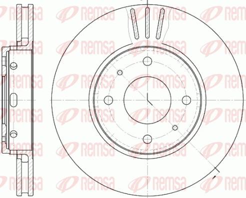 Remsa 6585.10 - Спирачен диск vvparts.bg