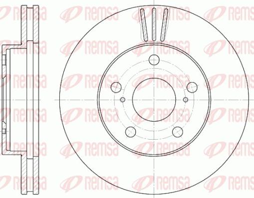 Remsa 6580.10 - Спирачен диск vvparts.bg