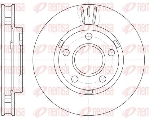 Remsa 6581.10 - Спирачен диск vvparts.bg