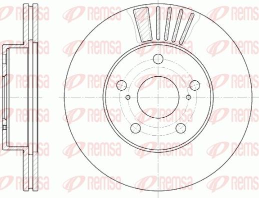 Remsa 6582.10 - Спирачен диск vvparts.bg