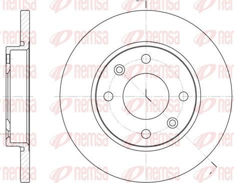 Remsa 6535.00 - Спирачен диск vvparts.bg