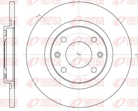 Remsa 6536.00 - Спирачен диск vvparts.bg