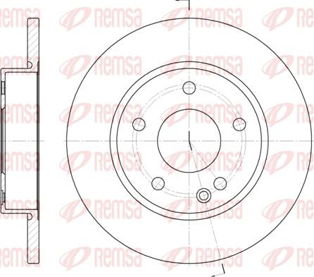 Remsa 6526.00 - Спирачен диск vvparts.bg