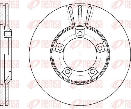 Remsa 6520.10 - Спирачен диск vvparts.bg