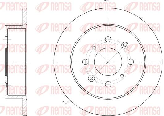 Remsa 6521.00 - Спирачен диск vvparts.bg