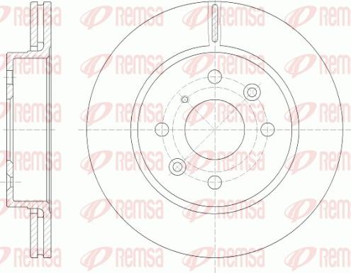 Remsa 6523.10 - Спирачен диск vvparts.bg