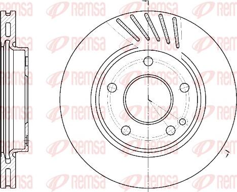 Remsa 6527.10 - Спирачен диск vvparts.bg