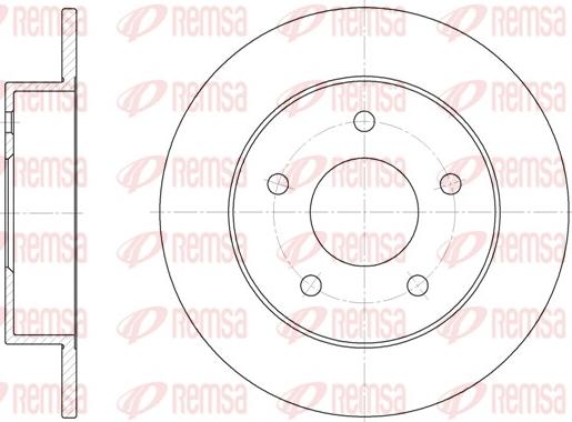 Remsa 6574.00 - Спирачен диск vvparts.bg