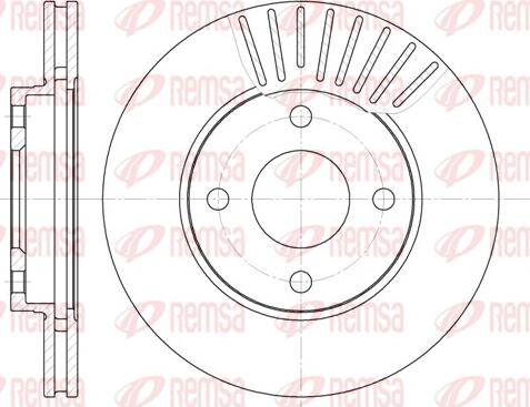 Remsa 6575.10 - Спирачен диск vvparts.bg