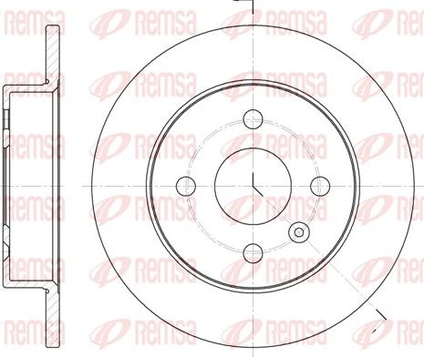 Remsa 6570.00 - Спирачен диск vvparts.bg