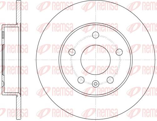 Remsa 6578.00 - Спирачен диск vvparts.bg