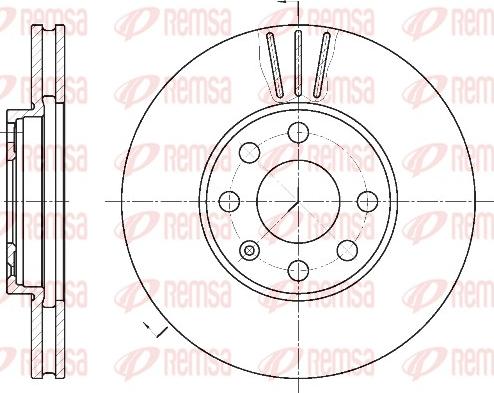 Remsa 6572.10 - Спирачен диск vvparts.bg