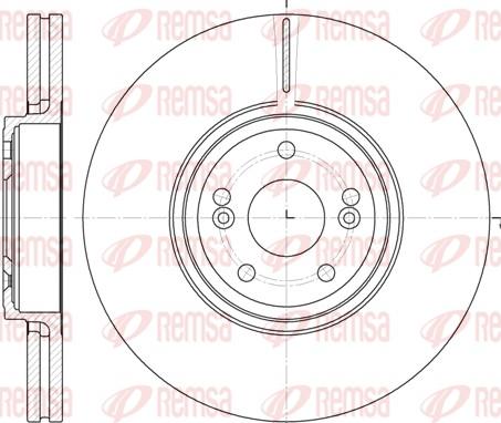 Remsa 6695.10 - Спирачен диск vvparts.bg