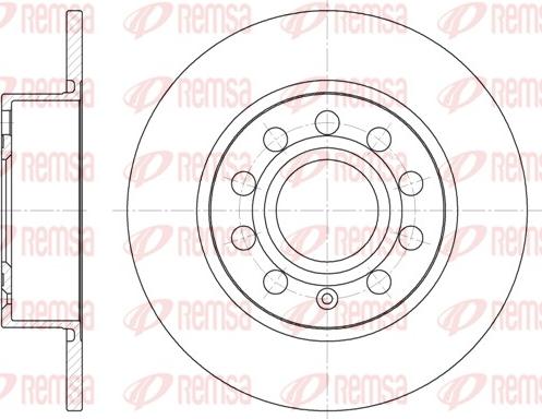 Remsa 6649.00 - Спирачен диск vvparts.bg