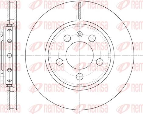 Remsa 6646.10 - Спирачен диск vvparts.bg